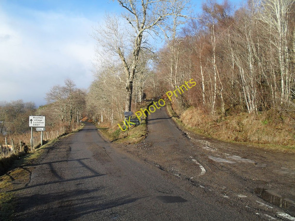 Photo 6"x4" Altass Junction on A837 Altass c2011