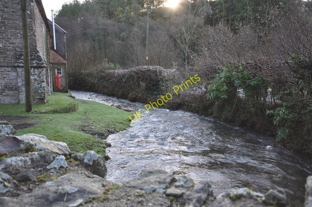 Photo 6"x4" The view downstream from a bridge over Colam Stream at Muddiford Muddiford c2011