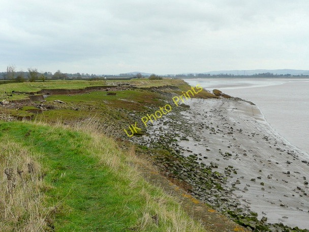 Photo 6"x4" Eroding Severn bank Awre c2009