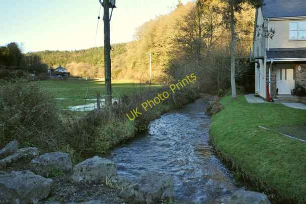 Photo 6"x4" The view upstream from a bridge over Colam Stream on the B3230 at Milltown Crockers c2011