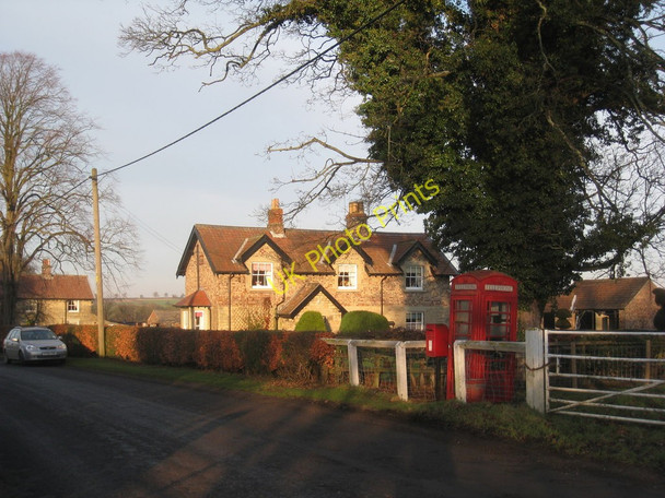 Photo 6"x4" Telephone Box and Post Box in Birdsall Birdsall c2011