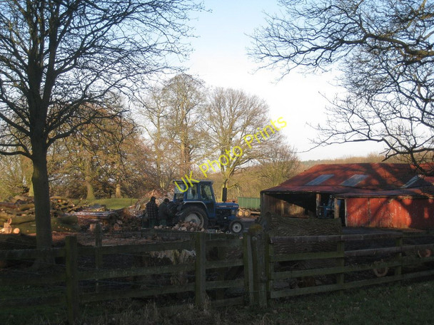 Photo 6"x4" Cutting timber at Birdsall Birdsall c2011
