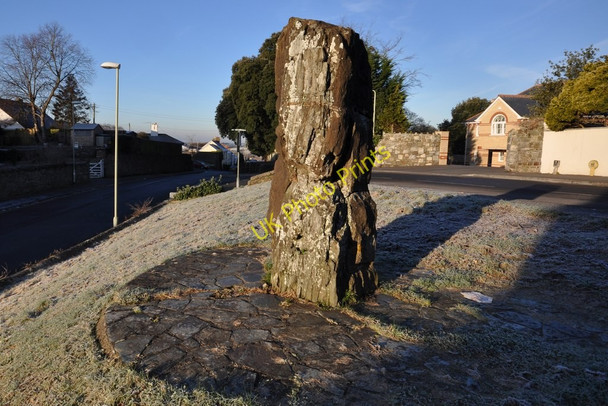 Photo 6"x4" Pilton Long Stone at the junction of Under Minnow Road and Bellaire Barnstaple c2011