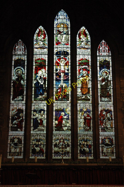 Photo 6"x4" East window, Kempsey church Callow End c2011