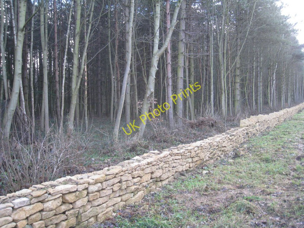 Photo 6"x4" Dry Stone Wall near Broughton Broughton Common c2011