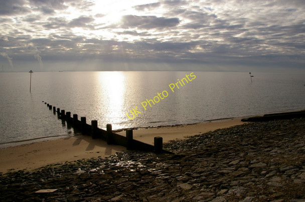 Photo 6"x4" Groyne on Beach, Southend-on-Sea, Essex Southend-on-Sea c2011