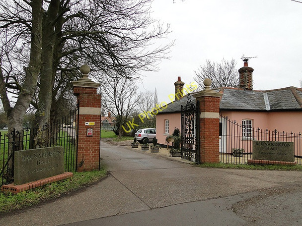 Photo 6"x4" The entrance to Barnardiston Hall Sowley Green c2011