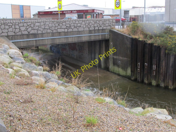 Photo 6"x4" The waters of the joint Kilkeel and Little Kilkeel Rivers discharging into Kilkeel Harbour Kilkeel c2011