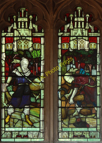 Photo 6"x4" St Mary-at-Finchley, Hendon Lane - Stained glass window Finchley c2011