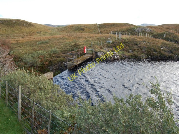 Photo 6"x4" Dam on the Allt Ribhein Portnalong c2006