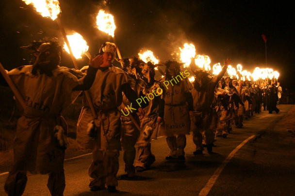 Photo 6"x4" Guisers at the Centenary Uyeasound Up Helly Aa Uyeasound c2011