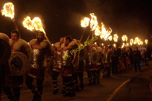 Photo 6"x4" Guisers at the Centenary Uyeasound Up Helly Aa Uyeasound c2011 P1
