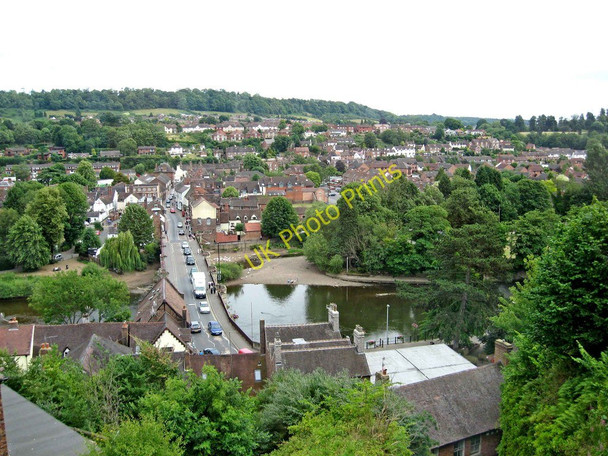 Photo 6"x4" River Severn and Low Town seen from High Town Bridgnorth c2010