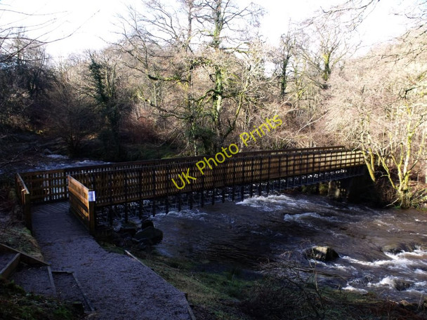 Photo 6"x4" River Carron, Fankerton footbridge Denny c2011