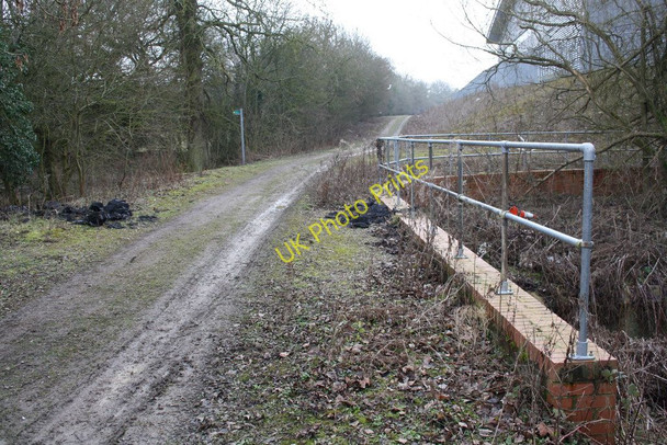 Photo 6"x4" Culvert on Lenborough Road (track) taking stream through Buckingham Industrial Park Buckingham c2011
