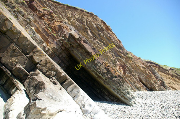 Photo 6"x4" Cliff Strata Newgale c2010 P1
