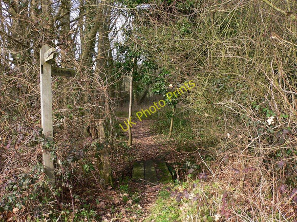 Photo 6"x4" Footpath sign near Whipley Manor Farm Palmers Cross\/TQ0240 c2011