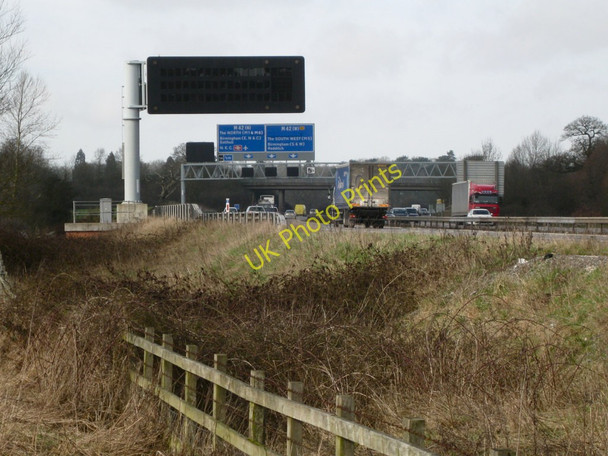 Photo 6"x4" M40 past Nuthurst, bystander's view Kemps Green c2011