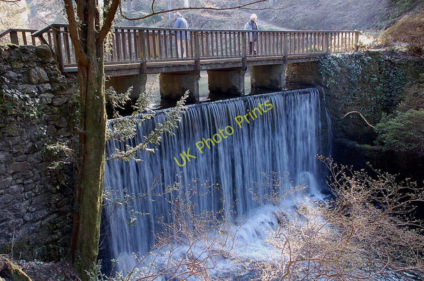Photo 6"x4" Waterfall in Bodnant Gardens Tal-y-cafn c2011