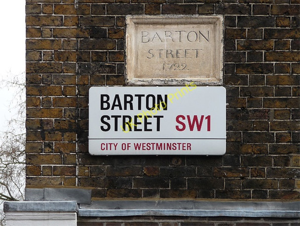 Photo 6"x4" Signs, Barton Street Westminster c2010