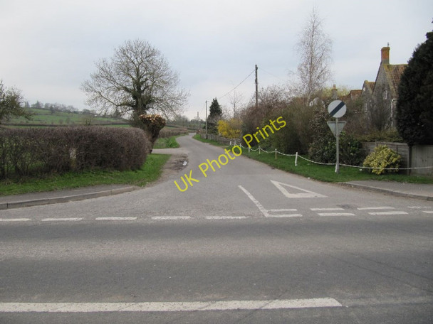 Photo 6"x4" Wick Lane Junction Glastonbury c2011