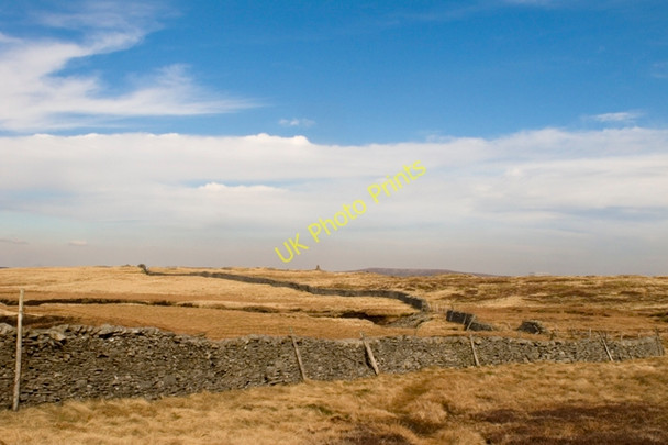 Photo 6"x4" Dry stone wall across Fountains Fell Fountains Fell Tarn c2011