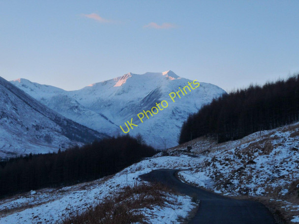 Photo 6"x4" Winter in Glen Etive near Creag na Caillich Dalness\/NN1651 c2010
