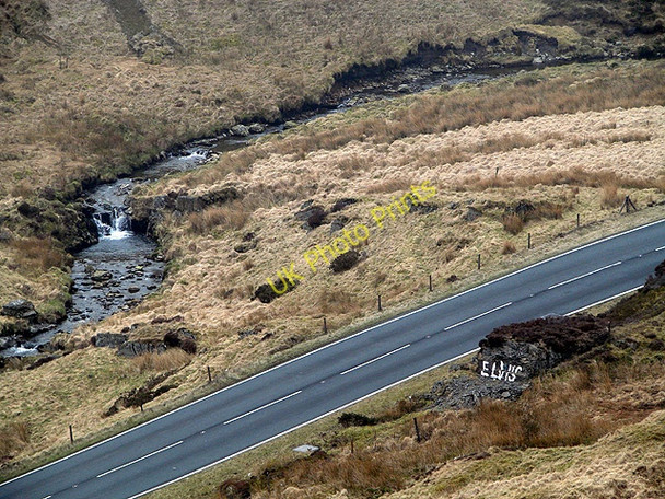 Photo 6"x4" Another perspective on the 'Elvis Rock' Pont Rhydgaled c2011