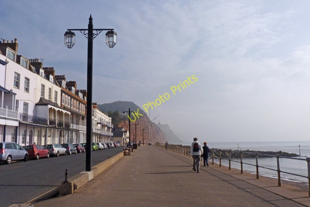 Photo 6"x4" Eastern End of the Regency Esplanade Sidmouth c2011