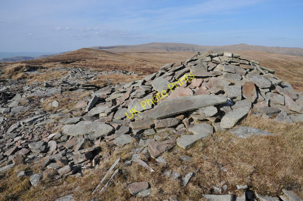 Photo 6"x4" Cairn below Pen Allt-mawr Cwmrhos c2011