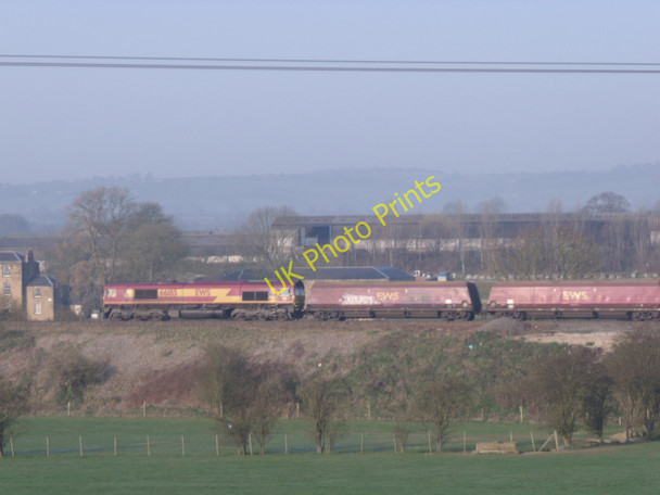 Photo 6"x4" Railway embankment near Wessington Wessington c2011