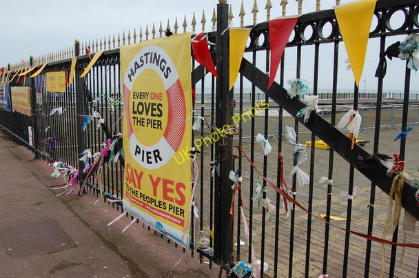 Photo 6"x4" The Railings of Hastings pier Hastings\/TQ8110 c2011