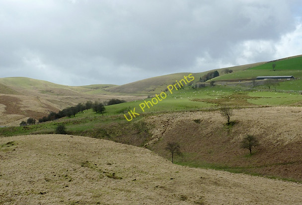 Photo 6"x4" Elenydd moorland south-east of Soar-y-Mynydd, Ceredigion Cnwch Rhiwhalog c2011