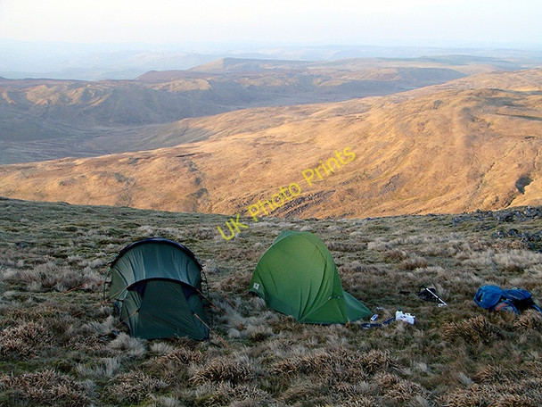 Photo 6"x4" Wild camping on Plynlimon Llyn Llygad Rheidol c2011