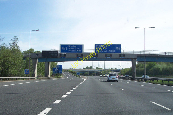 Photo 6"x4" Slip road for the  M65 at junction 29 on M6 Bamber Bridge c2011