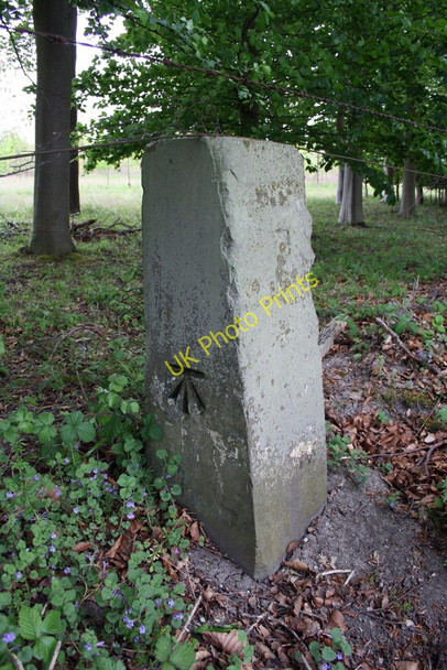Photo 6"x4" Benchmark on milestone on south side of the A417 Wantage c2011