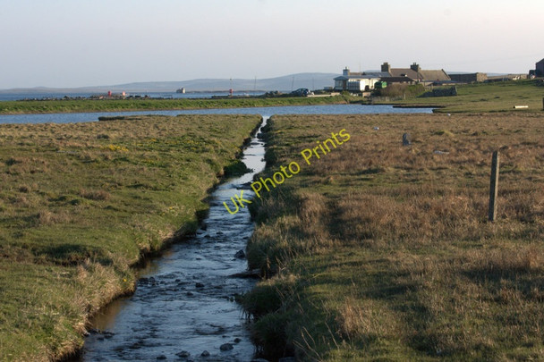 Photo 6"x4" Burn flowing into Wester Loch, Uyeasound Uyeasound c2011