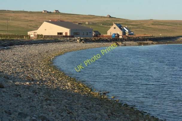 Photo 6"x4" Beach below Uyeasound Hall Uyeasound c2011