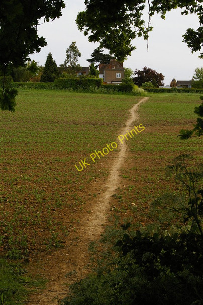 Photo 6"x4" Footpath up into Shipbourne from footbridge into Fairlawne Estate Shipbourne c2011
