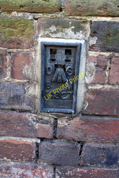 Photo 6"x4" Benchmark on the Wantage Clinic for Osteopathy and Complementary Therapies Wantage c2011