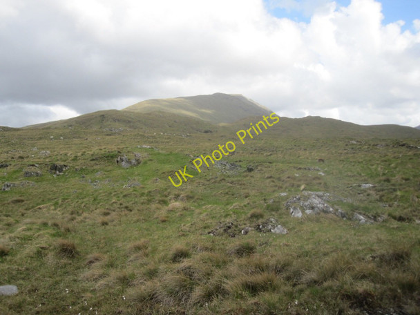 Photo 6"x4" Rough Grazing on the lower slopes of the north west flank of the Sheefry Hills Cregganbaun c2011