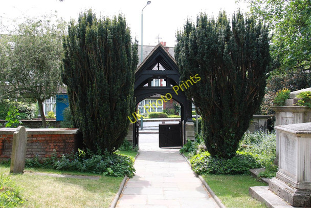 Photo 6"x4" St Mary, Church Road, Barnes - Lych gate Barnes c2011