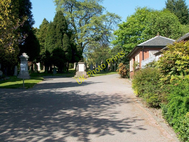 Photo 6"x4" Dumbarton Cemetery entrance Dumbarton c2011
