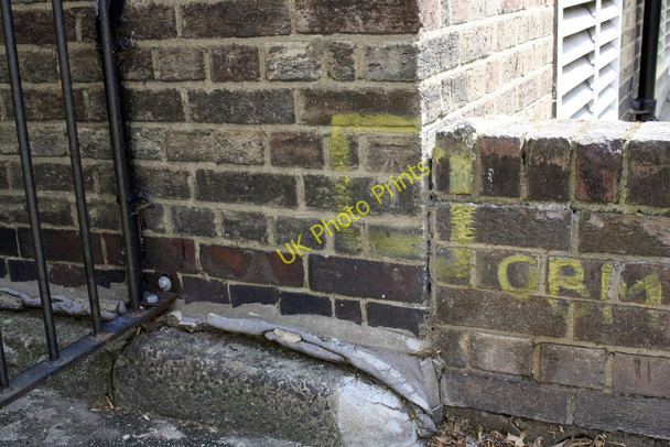 Photo 6"x4" Benchmark on Fleming Court, St Mary's Terrace Paddington\/TQ2681 c2011
