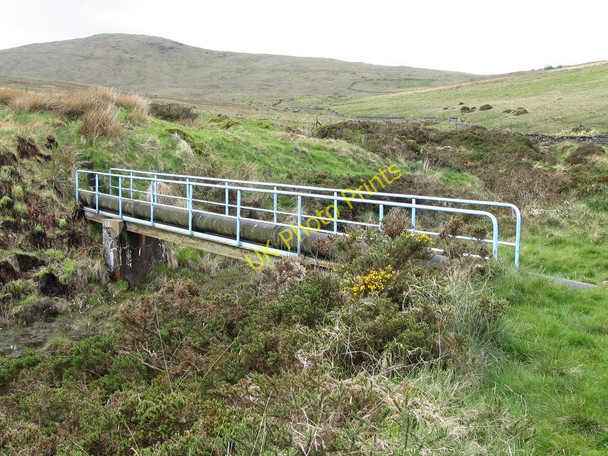 Photo 6"x4" Pipe bridge at the south-western end of the Fofanny Reservoir Kilcoo c2011