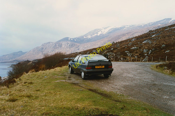 Photo 6"x4" Lay-by by Loch Cluanie Creag nam Peathrain c1993
