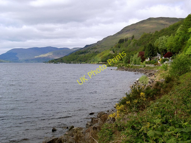 Photo 6"x4" Glen Tarken wood and Loch Earn St Fillans c2011