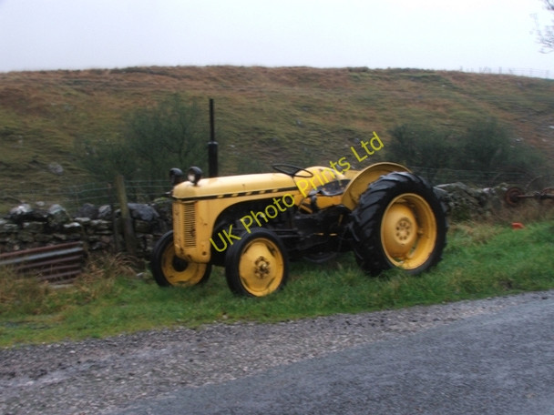 Photo 6"x4" Yellow Tractor. Oughtershaw c2006