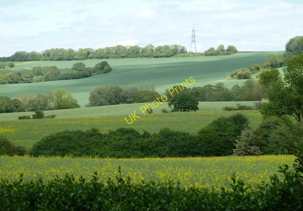 Photo 6"x4" Fields by the Stockley Trail Bramley Vale c2011