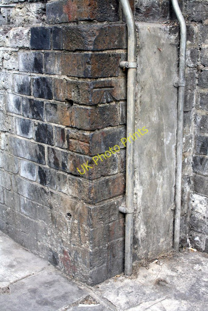 Photo 6"x4" Two benchmarks on Ladbroke Grove railway bridge Kensal Town c2011